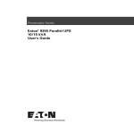 Eaton Powerware 9355 Parallel User`s guide