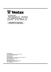 Vestax DPH-X1 Owner`s manual