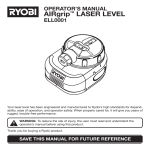 Ryobi ELL0001 Operator`s manual