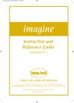 Baby Lock imagine BLE1AT-2 Instruction manual