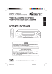 Memorex MVR4051/MVR4052 Owner`s manual