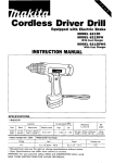 Makita 6212DWG Instruction manual