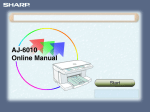 Sharp AJ-6010 Setup guide