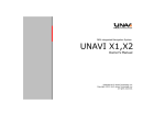 UNAVi X2 Owner`s manual