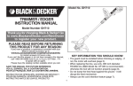 Black & Decker GH710 Instruction manual