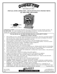 Quadra-Fire 4300 Series Operating instructions