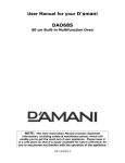 D'amani DAO68S User manual