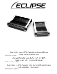 Eclipse XA Series Owner`s manual