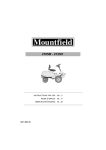 Mountfield 2105M Instruction manual