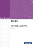 Advantech GMB-910 User manual