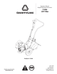 CountyLine 17306 Operator`s manual