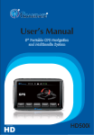 Roadmate HD500i User`s manual