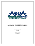AquaPRO PRO1000 Operating instructions
