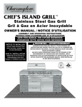 Charmglow CHEF'S ISLAND Owner`s manual
