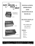 installation operation and maintenance manual heated display cases