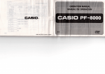Casio PF-8000 Specifications