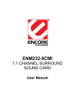 Encore ENM232-8CMI User manual