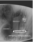 Diamondback 460 Owner`s manual