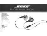 Bose AM316835 User`s manual