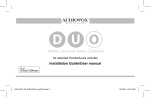 Audiovox Duo Installation guide