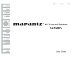 Marantz SR5005 User guide