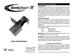 American DJ Sonic Beam II Instruction manual