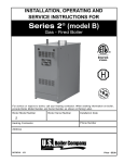 Burnham Series 2B Operating instructions