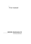 Watkiss Automation OCE BLM500 User manual