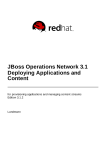 JBoss Operations Network 3.1 Deploying Applications and Content