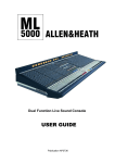 ALLEN & HEATH ML5000 User guide