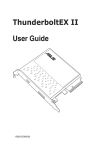 Asus ThunderboltEX II User guide