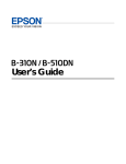 Epson B 310N User`s guide