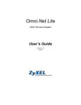 ZyXEL Communications omni.net User`s guide