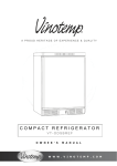 Vinotemp VT-ODSBREF Operating instructions