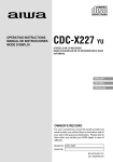 Aiwa CDC-X227 Operating instructions