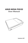 Asus NOVA P20/22 User manual