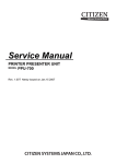 Citizen PPU-700 Service manual