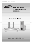 Samsung HT-DB400M Instruction manual