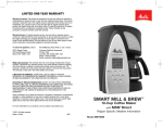 Melitta ME1MSB Owner`s manual