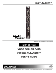 Altinex MULTI-TASKER MT110-103 User`s guide