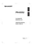 Sharp PN-655 Instruction manual