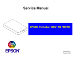 Epson 1250 - Perfection Photo Flatbed Scanner Service manual