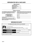 Whirlpool Signature SAWB600HQ0 Use & care guide