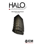 EM Acoustics HALO System User manual