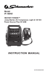 Schumacher Electric IP-95C Instruction manual