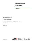 Allied Telesis AT-FS750/48 User`s guide
