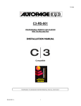 Autopage RS-601 Installation manual