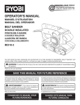 Ryobi BE318-2 Operator`s manual