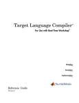 Target Language Compiler Reference Guide