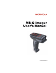 Microscan MS-Q Imager User`s manual